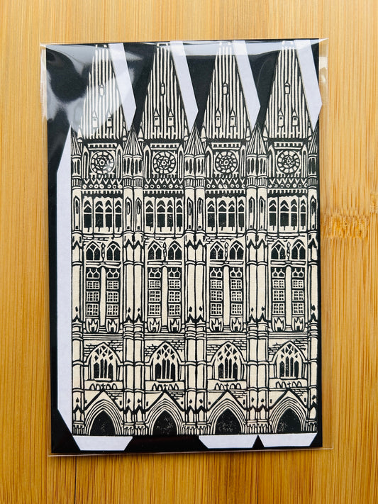 Peace Tower - Hand-Printed Paper Ornament (DIY)