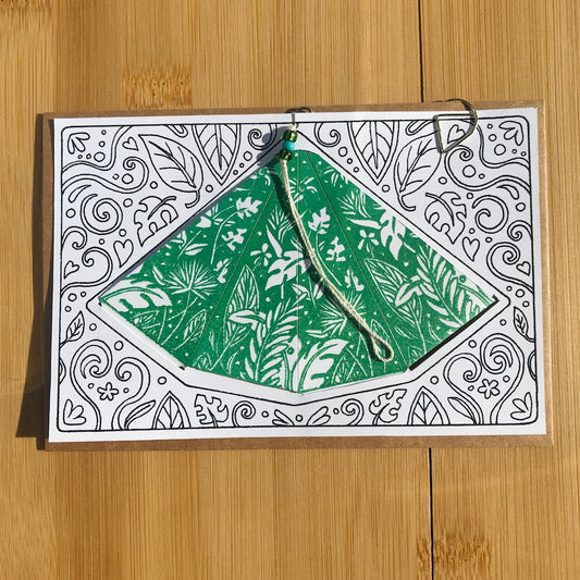 Jungle - Hand-Printed Paper Ornament (DIY)