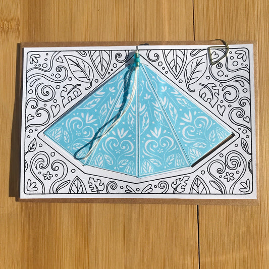 Floral - Hand-Printed Paper Ornament (DIY)
