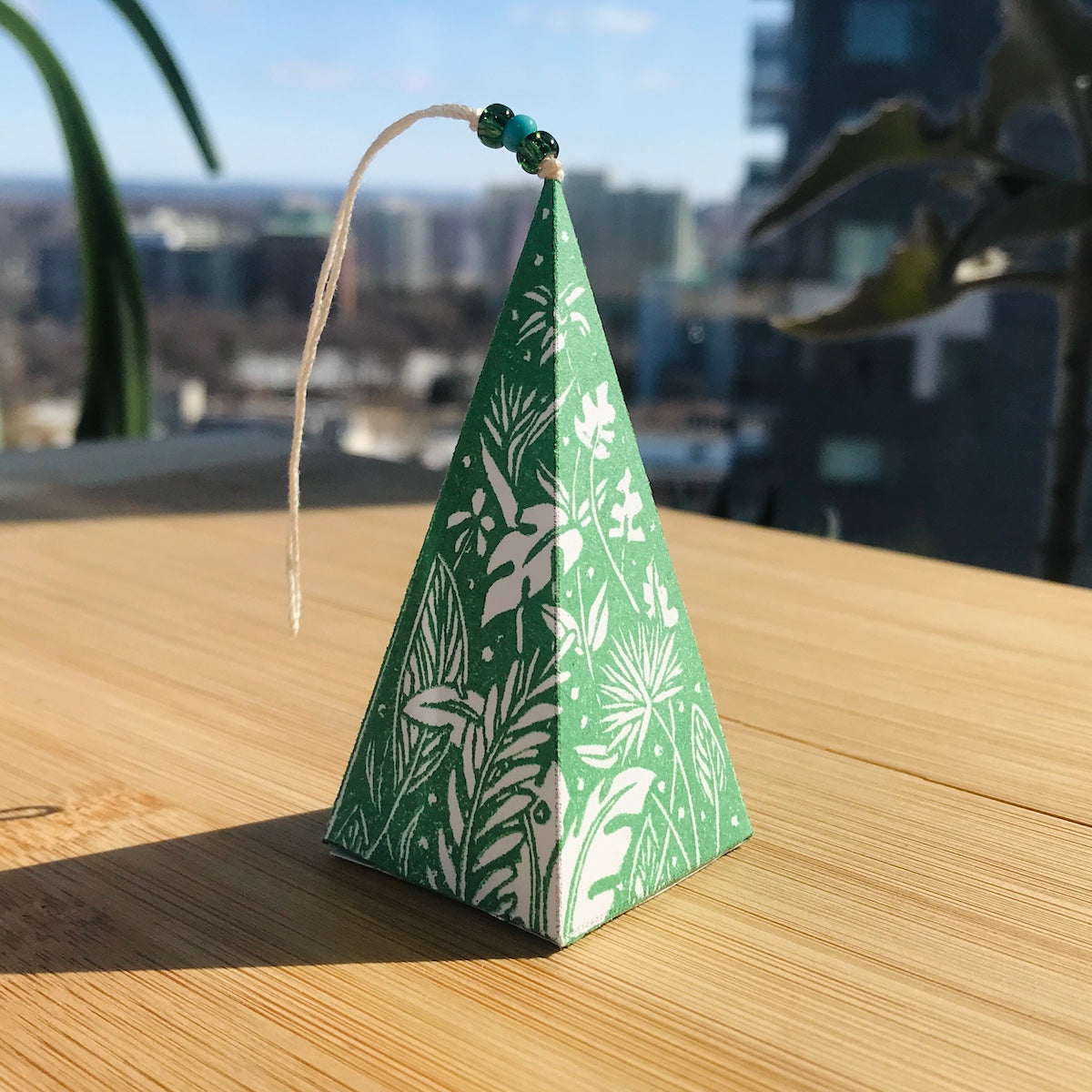 Jungle - Hand-Printed Paper Ornament (DIY)
