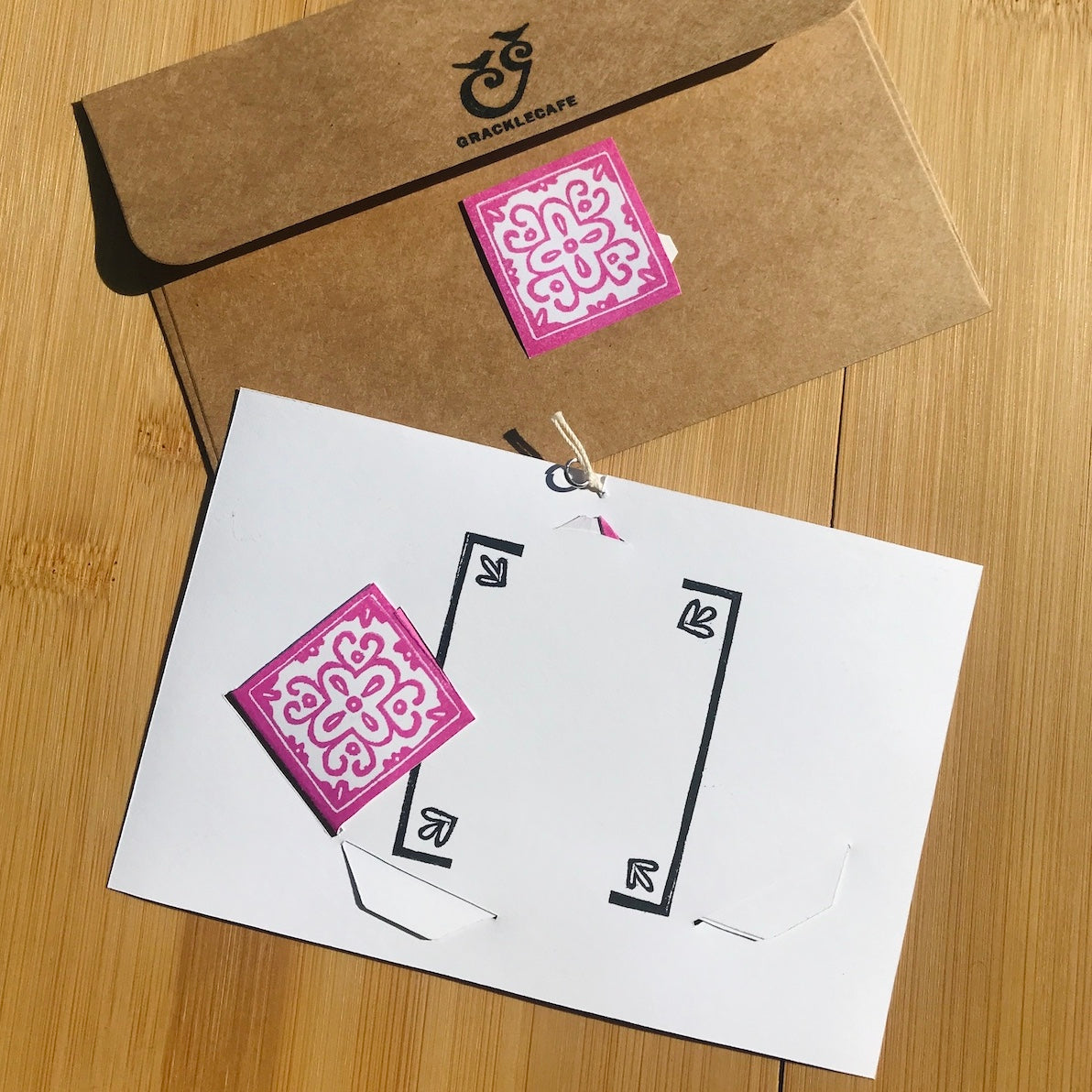 Orchid - Hand-Printed Paper Ornament (DIY)