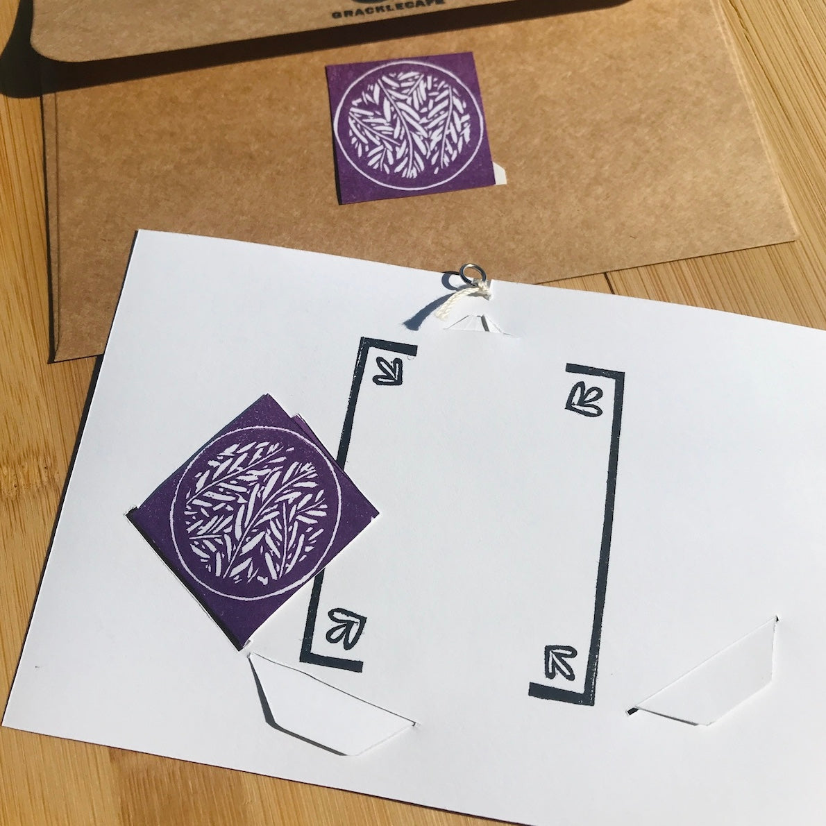 Heron - Hand-Printed Paper Ornament (DIY)
