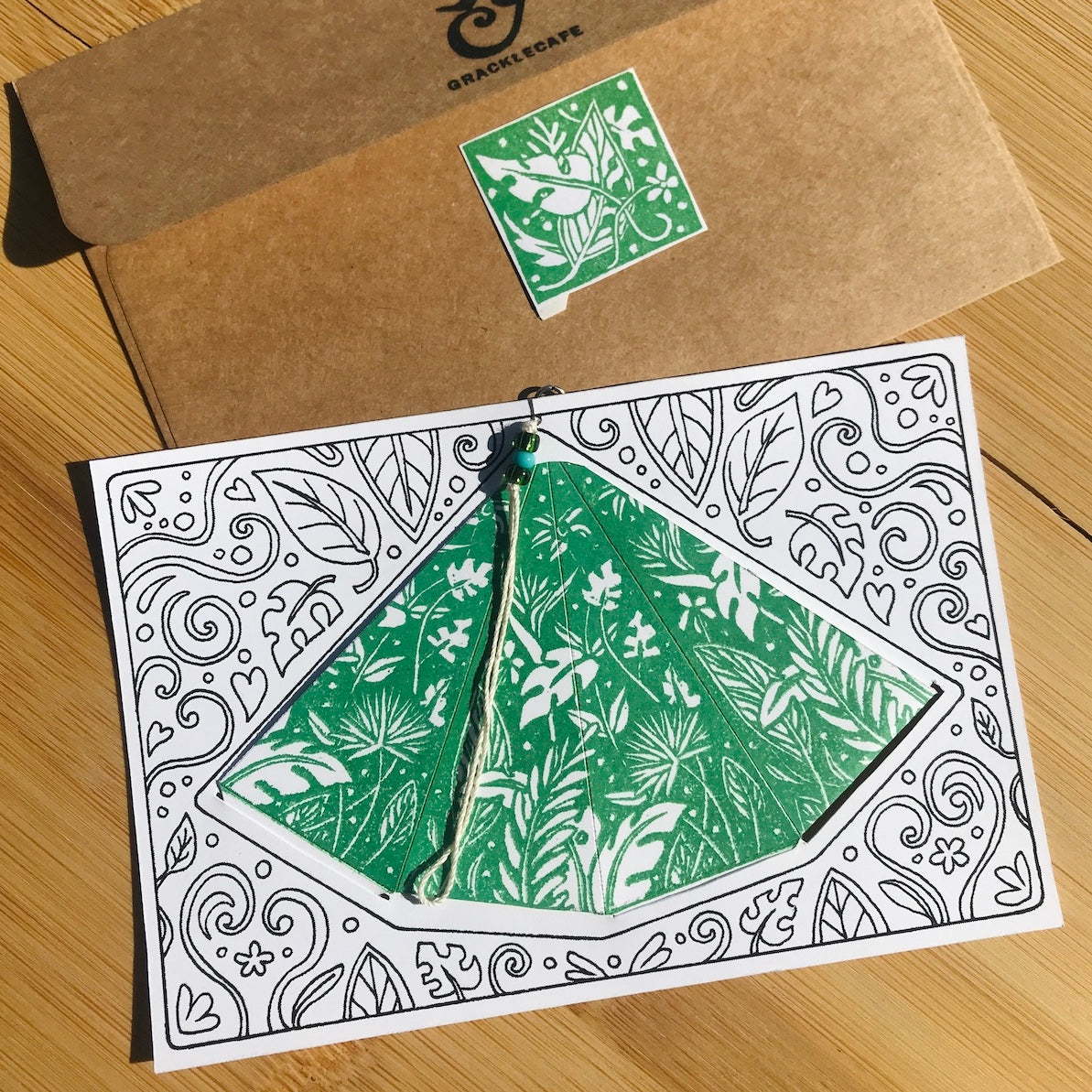 Jungle - Hand-Printed Paper Ornament (DIY)