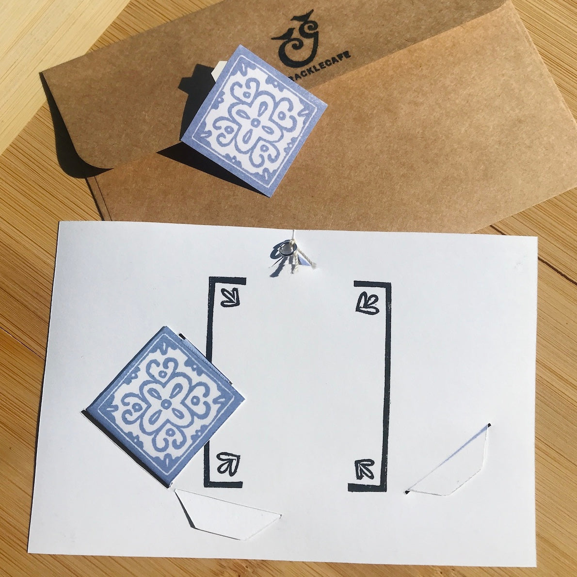 Trout - Hand-Printed Paper Ornament (DIY)