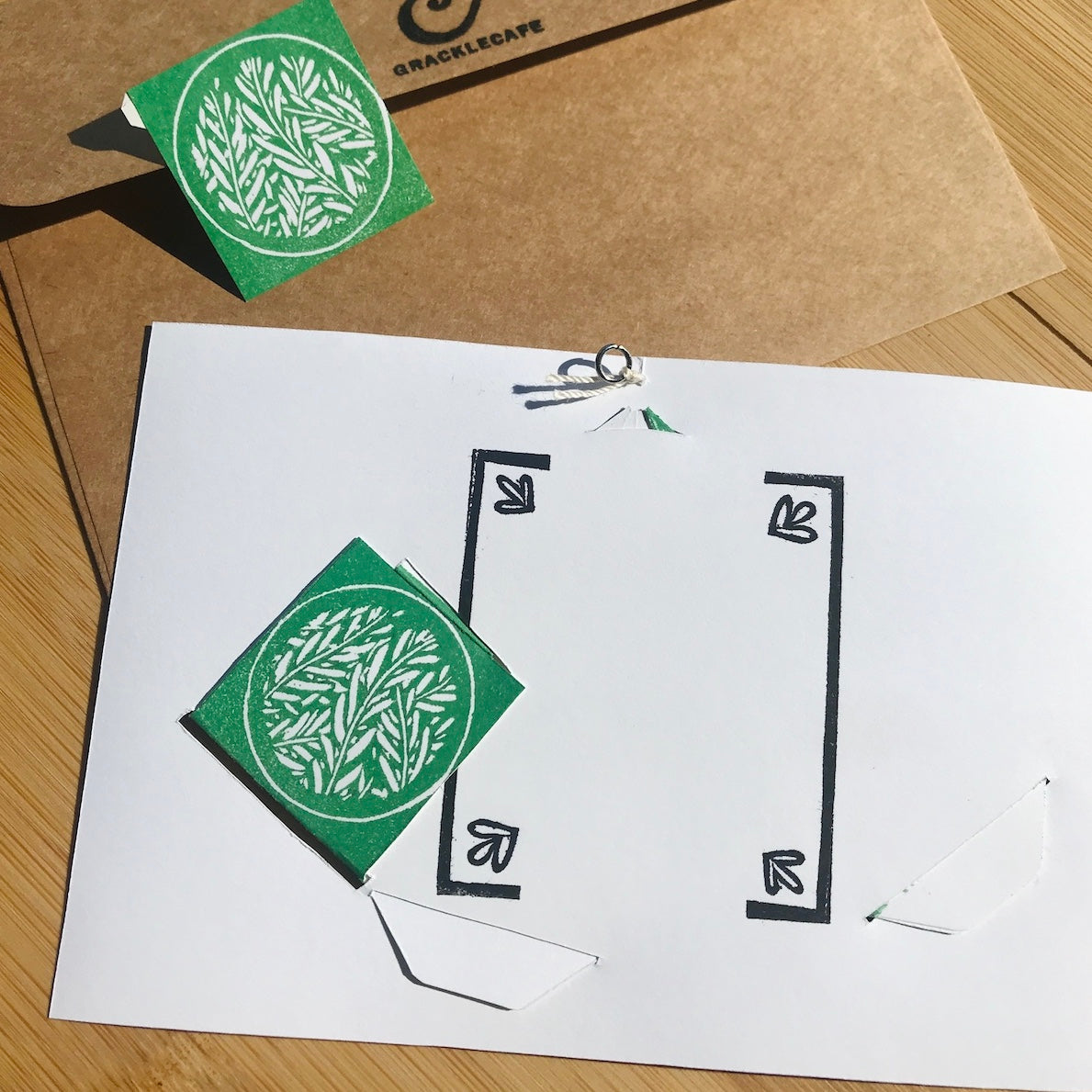 Birdhouse - Hand-Printed Paper Ornament (DIY)