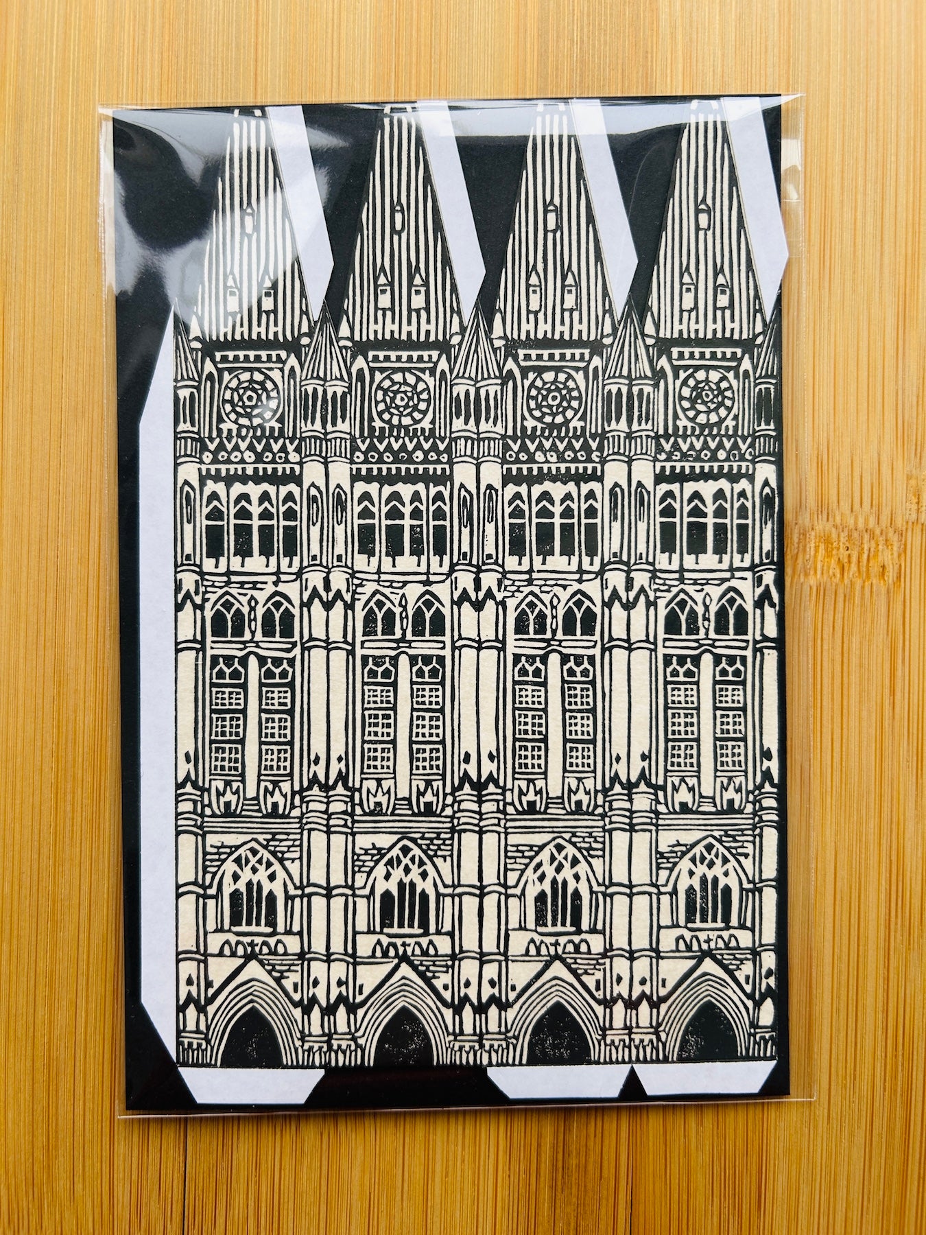 Peace Tower - Hand-Printed Paper Ornament (DIY)