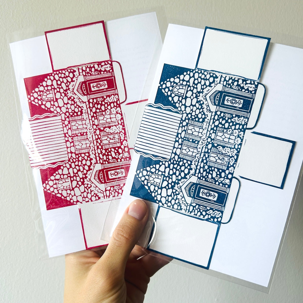 House - Hand-Printed Paper Ornament (DIY)