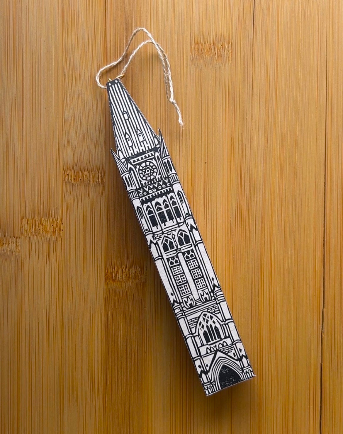 Peace Tower - Hand-Printed Paper Ornament (DIY)